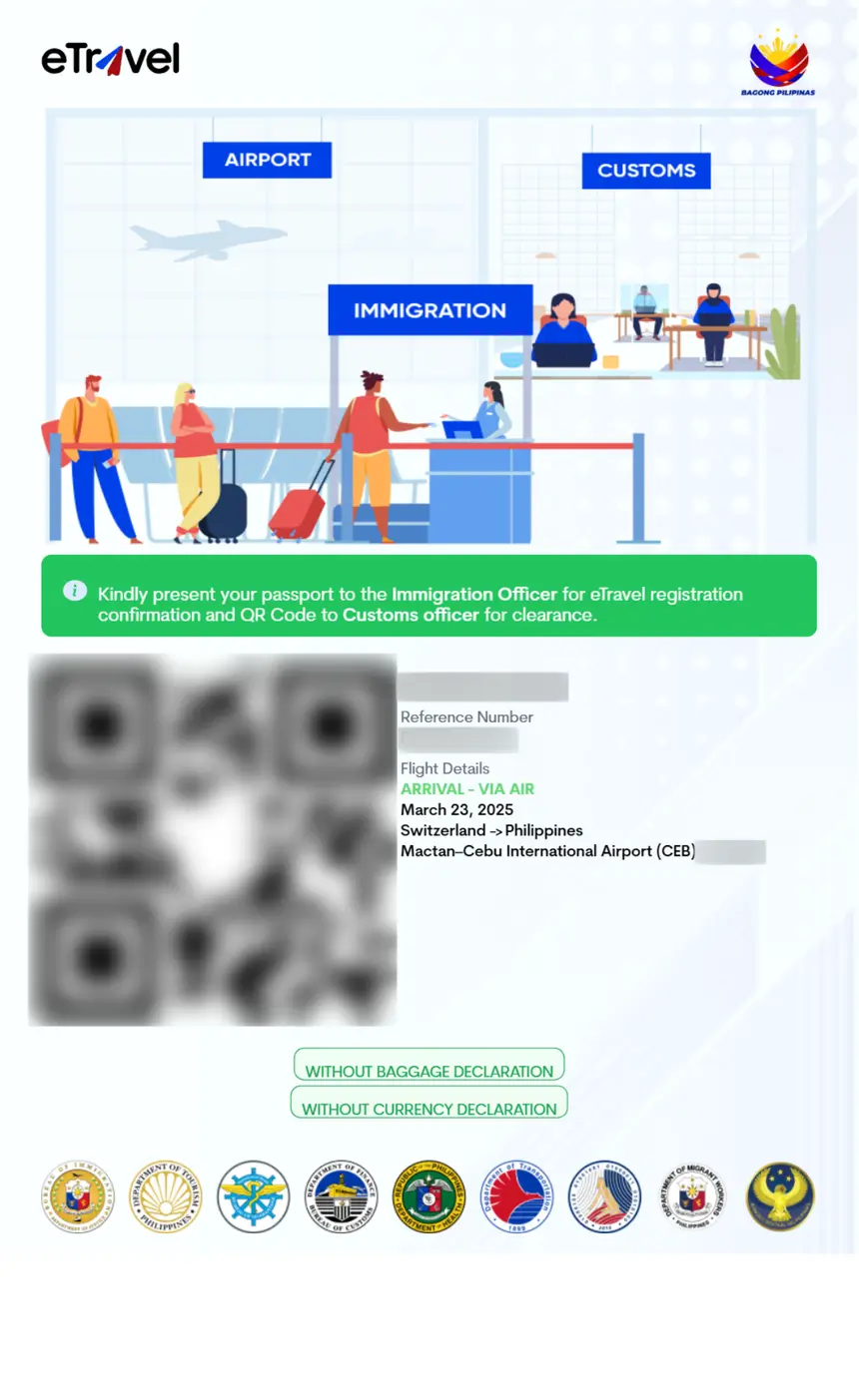 philippines eVisa sample document